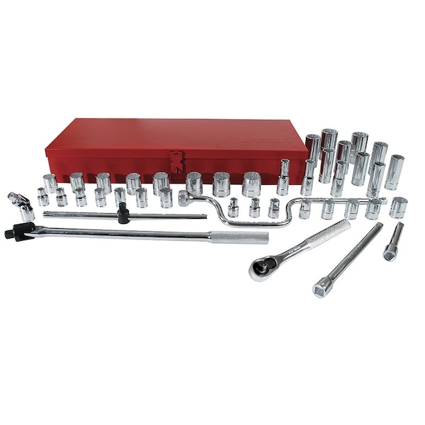 1/2" drive socket set with accessories 43PC